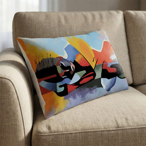 Reflection Cushion Cushion 13 x 19in Clock Canvas