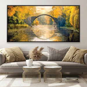 Reflective Arc Canvas Art 20 x 10in / Canvas Clock Canvas