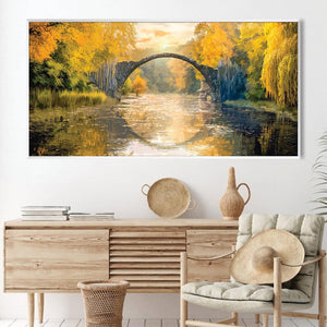 Reflective Arc Canvas Art Clock Canvas