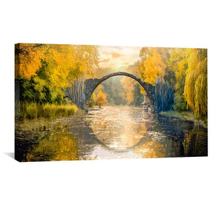 Reflective Arc Canvas Art Clock Canvas