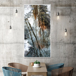 Reflective Creek Canvas Art Clock Canvas