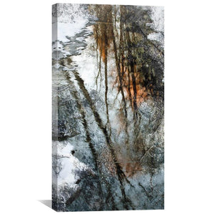 Reflective Creek Canvas Art Clock Canvas