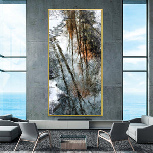 Reflective Creek Canvas Art Clock Canvas