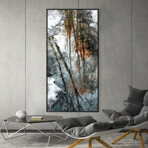 Reflective Creek Canvas Art Clock Canvas
