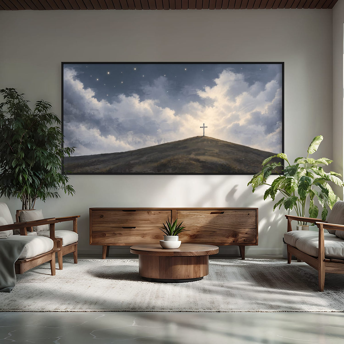 Rest with the Shepherd Canvas Art Clock Canvas