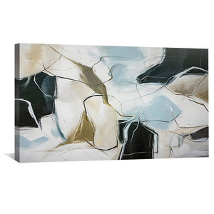 Rhythmic Abstraction Canvas Art Clock Canvas