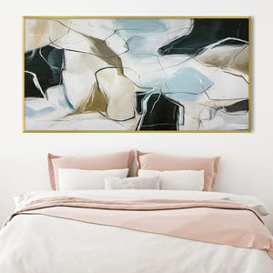 Rhythmic Abstraction Canvas Art Clock Canvas