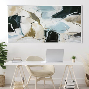 Rhythmic Abstraction Canvas Art Clock Canvas