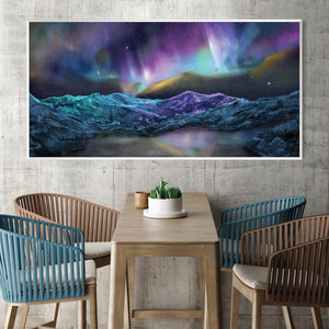 Rigid Lightscape Canvas Art Clock Canvas