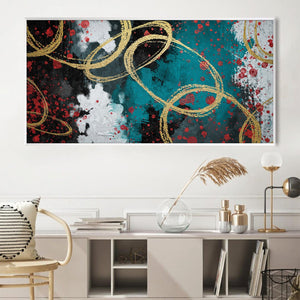 Rings of Reverie Canvas Art Clock Canvas