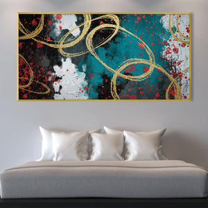 Rings of Reverie Canvas Art Clock Canvas