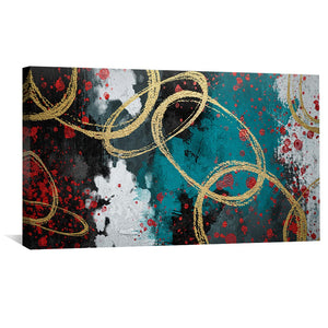 Rings of Reverie Canvas Art Clock Canvas