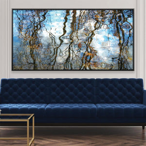 Ripple Color Canvas Art Clock Canvas