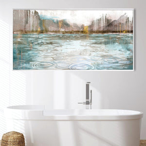 Ripples of Reflection Canvas Art Clock Canvas