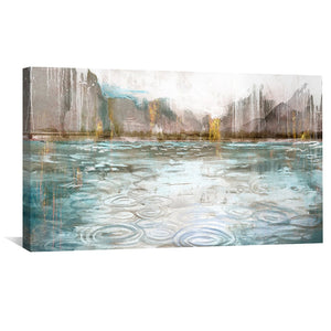 Ripples of Reflection Canvas Art Clock Canvas