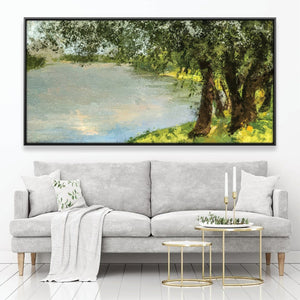 Riverside Bliss Canvas Art Clock Canvas