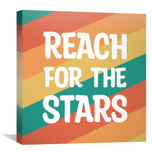 Rocket to the Stars 2 Canvas Art Clock Canvas