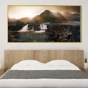 Rocky Hills Canvas Art Clock Canvas