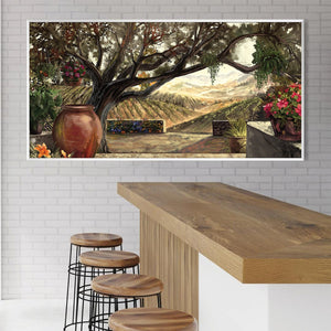 Rolling Tranquility Canvas Art Clock Canvas