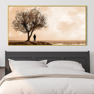 Rooted in Reflection Canvas Art Clock Canvas