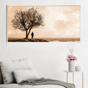 Rooted in Reflection Canvas Art Clock Canvas