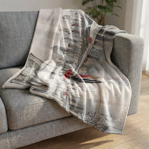 Roses Brooklyn Bridge Blanket Blanket Clock Canvas