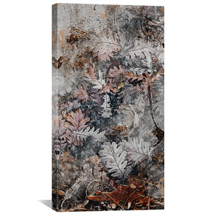 Rustic Foliage Canvas Art Clock Canvas