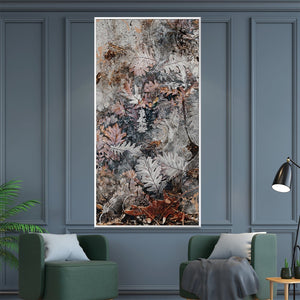 Rustic Foliage Canvas Art Clock Canvas