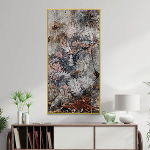 Rustic Foliage Canvas Art Clock Canvas