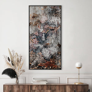 Rustic Foliage Canvas Art Clock Canvas