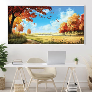 Rustling Leaves Canvas Art Clock Canvas