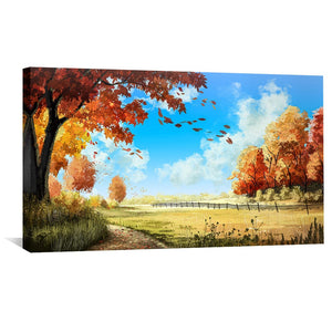 Rustling Leaves Canvas Art Clock Canvas