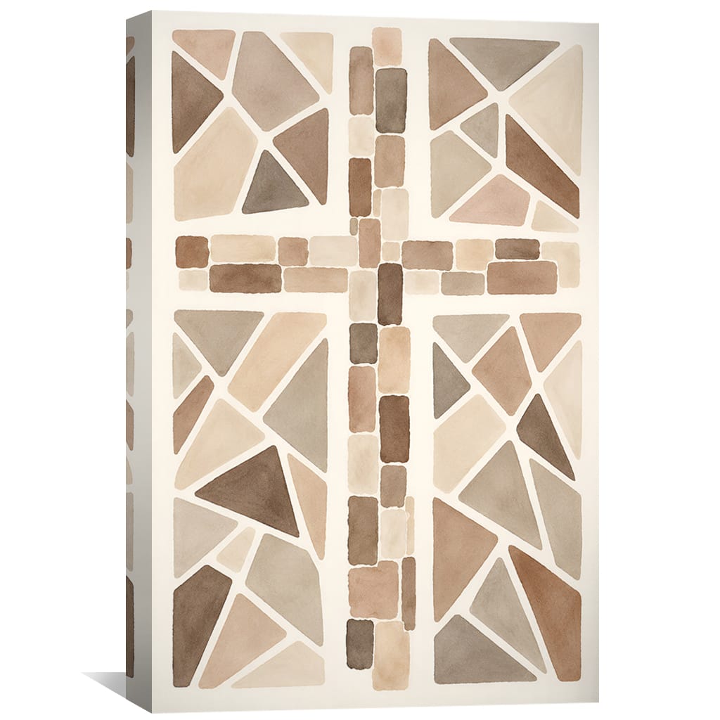 Sacred Mosaic 1 Canvas Art Clock Canvas
