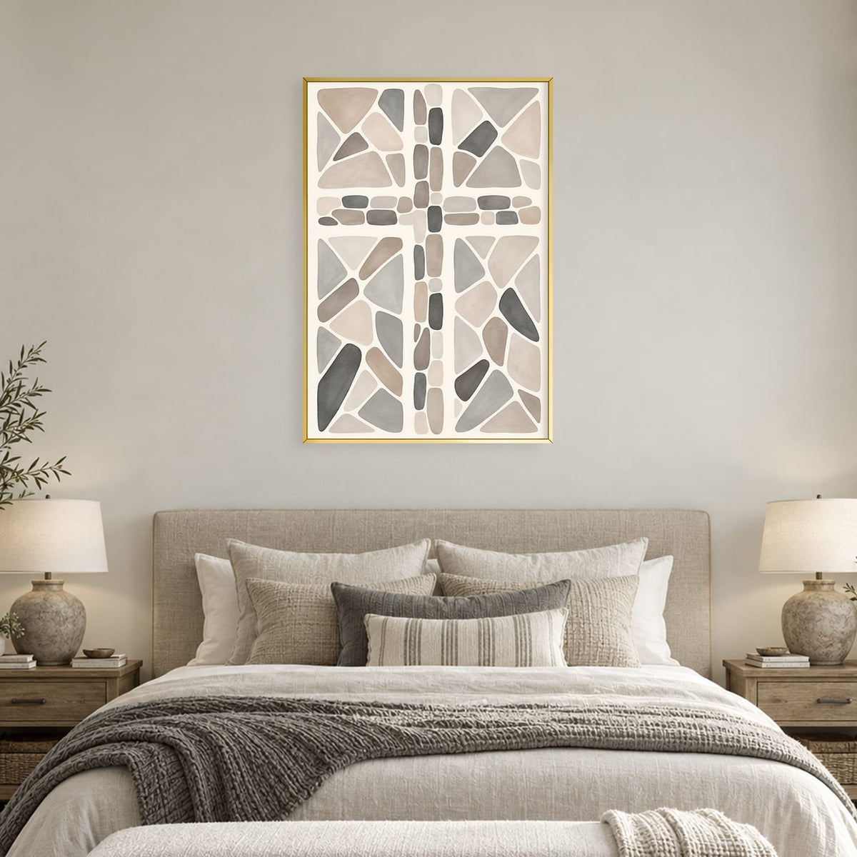 Sacred Mosaic 2 Canvas Art Clock Canvas