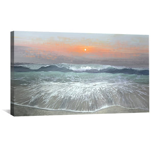 Saltwater Waves Canvas Art Clock Canvas