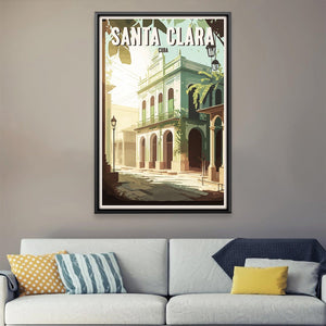 Santa Clara Cuba Canvas Art Clock Canvas