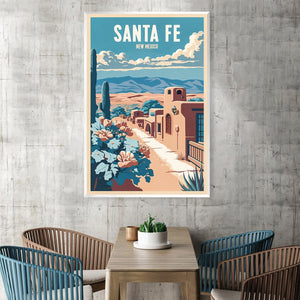 Santa Fe Canvas Art Clock Canvas