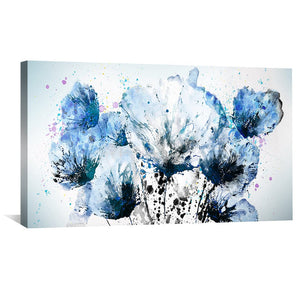 Sapphire Serenade Canvas Art Clock Canvas