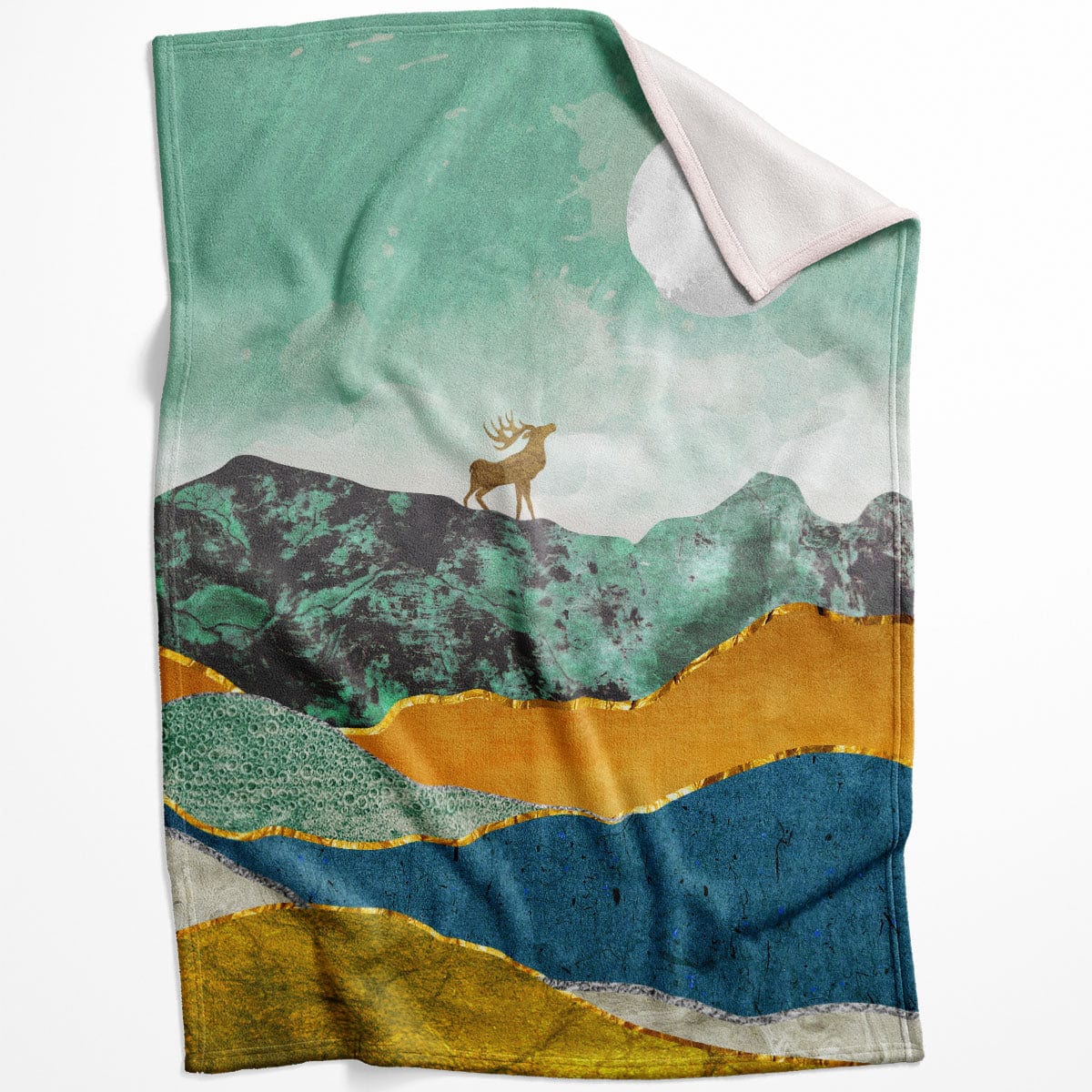 Scenic Landscape A Blanket Blanket 75 x 100cm Clock Canvas