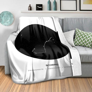 Scorpio Traits Blanket Blanket Clock Canvas