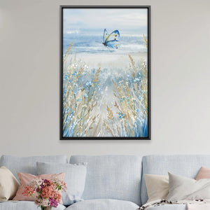 Seafoam Flutter Canvas Art 12 x 18in / Canvas Clock Canvas