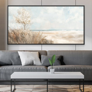 Seagrass Solitude Canvas Art 20 x 10in / Canvas Clock Canvas