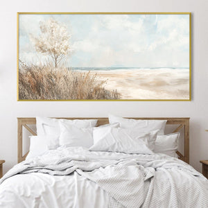 Seagrass Solitude Canvas Art Clock Canvas