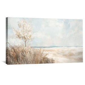 Seagrass Solitude Canvas Art Clock Canvas