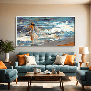 Seaside Soliloquy Canvas Art Clock Canvas