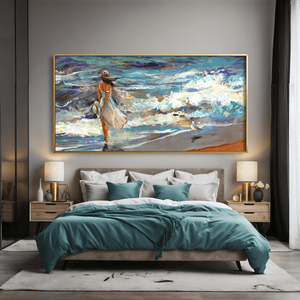 Seaside Soliloquy Canvas Art Clock Canvas