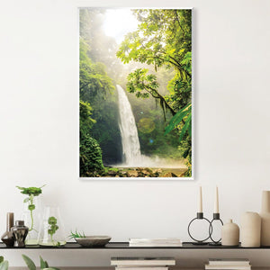 Secret Waterfall Canvas Art Clock Canvas