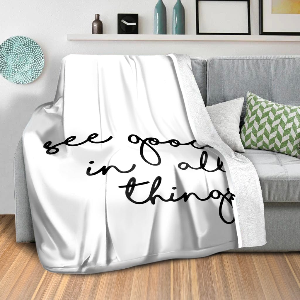 See Good B Blanket Blanket Clock Canvas