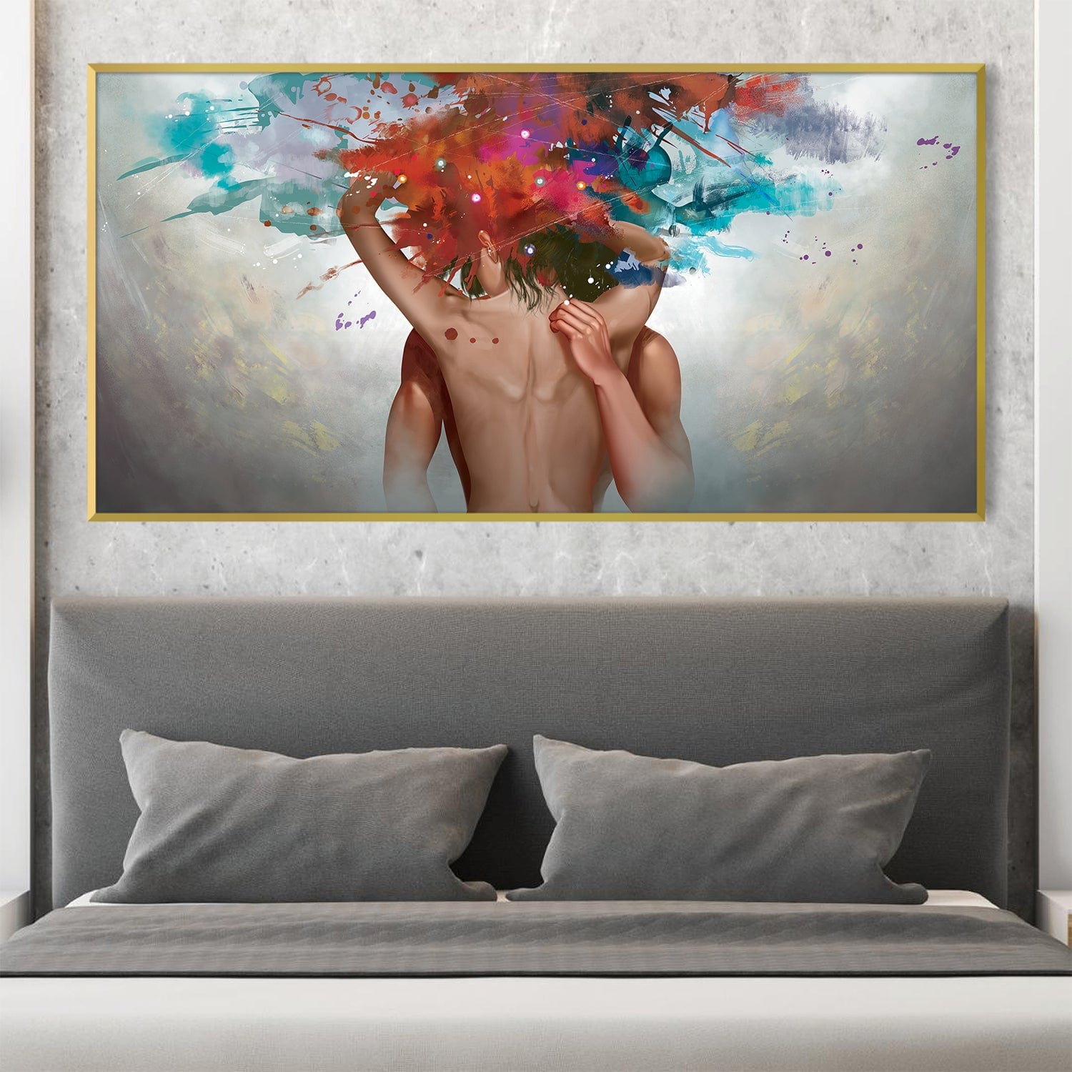 Sensual Caress Canvas Art Clock Canvas