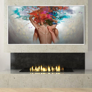 Sensual Caress Canvas Art Clock Canvas